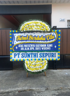 Papan Bunga Duka di Sunter Agung
