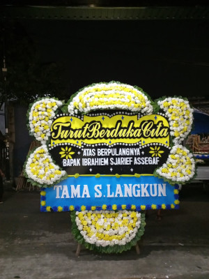 Papan Bunga Duka di Sunter Agung